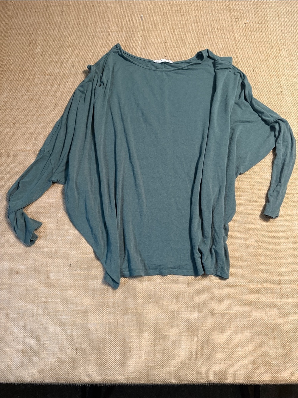 Double Zero Sage Green Long Sleeve Lightweight Top